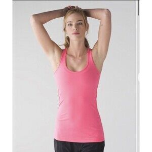 Lululemon Women’s Cool Racerback Bright Pink Tank Flash Light